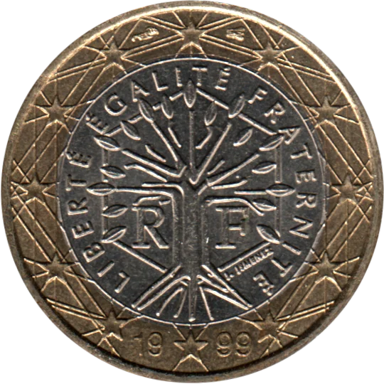 1 Euro, 1999 Obverse