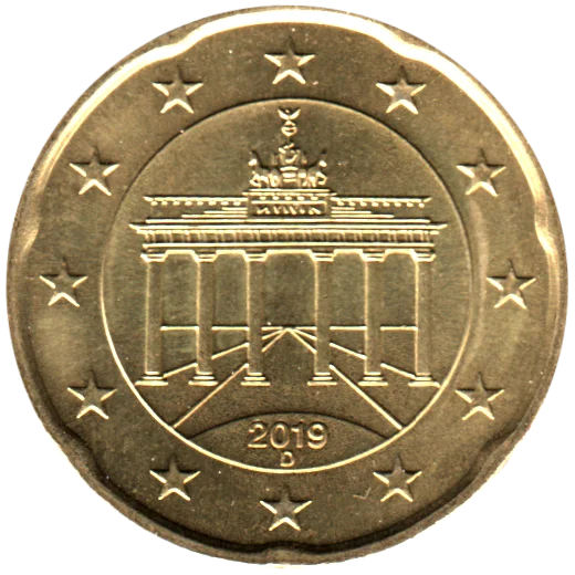 20 cents, 2019 Obverse