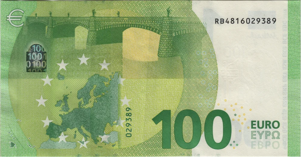 100 Euro, 2019 Reverse