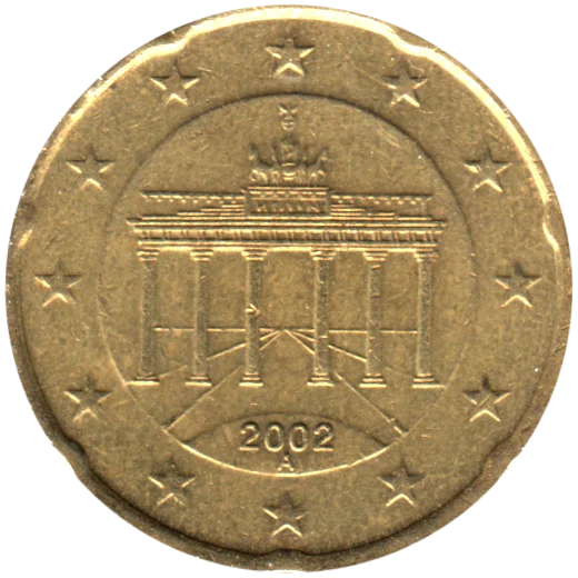 20 cents, 2002 Obverse