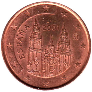 Preview 1 cent, 2001 obverse