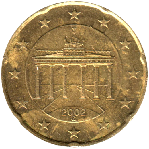 20 cents, 2002 Obverse