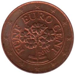 Preview 5 cents, 2010 obverse