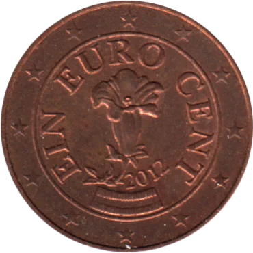 1 cent, 2012 Obverse