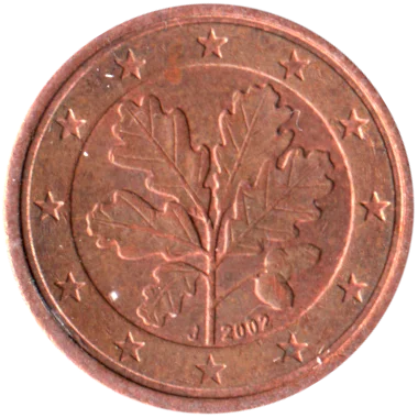 1 cent, 2002 Obverse