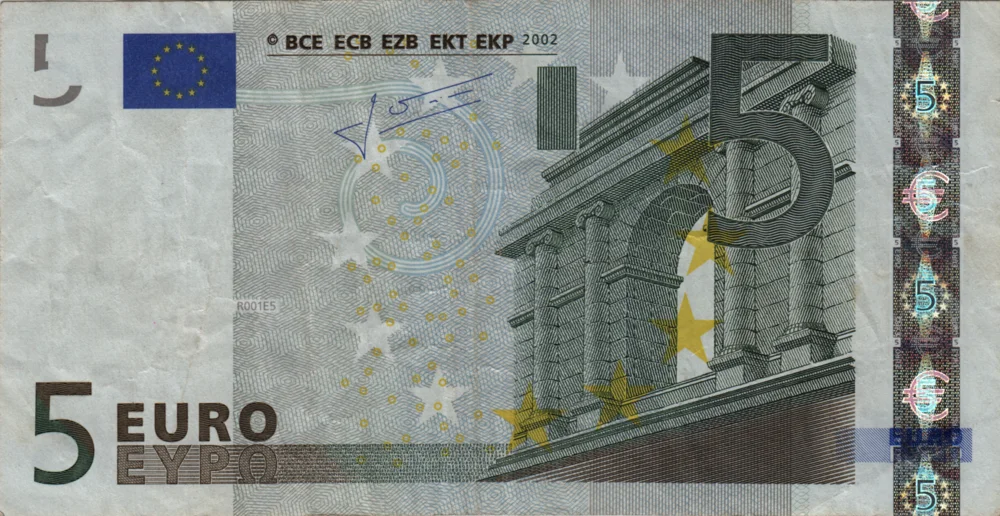 5 Euro, 2002 Obverse