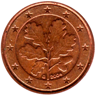 1 cent, 2004 Obverse