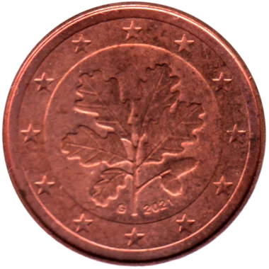 Preview 1 cent, 2021 obverse