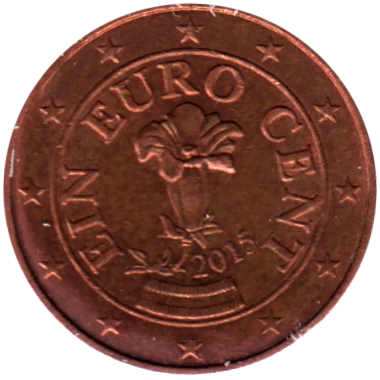 1 cent, 2015 Obverse