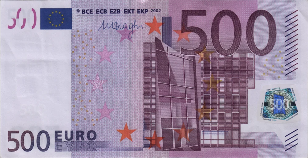 500 Euro, 2002 Obverse