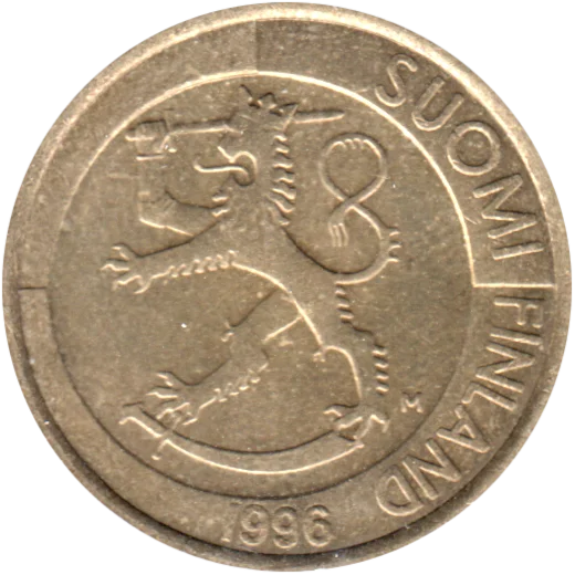 1 Markka, 1996 Obverse