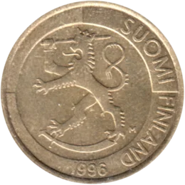 Preview 1 Markka, 1996 obverse