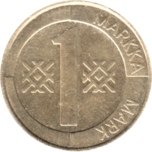 1 Markka, 1996 Reverse