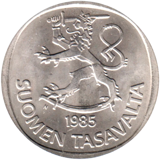 1 Markka, 1985 Obverse