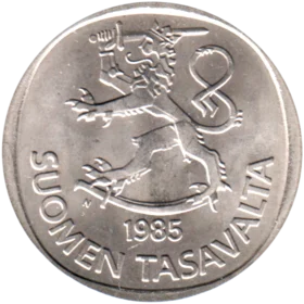 Preview 1 Markka, 1985 obverse