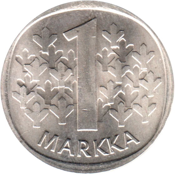 1 Markka, 1985 Reverse