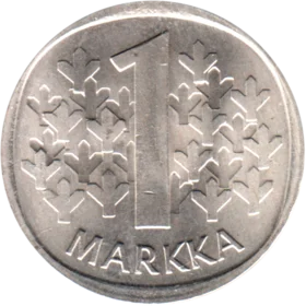 Preview 1 Markka, 1985 reverse