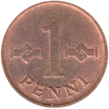 Preview 1 penni, 1967 reverse