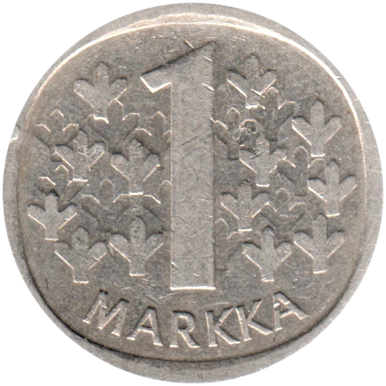 1 Markka, 1972 Reverse