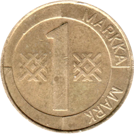 1 Markka, 1994 Reverse