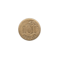 Preview 10 penniä, 1974 reverse