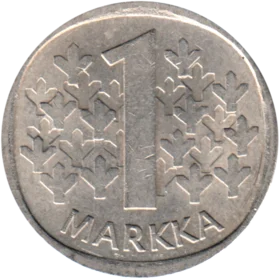 Preview 1 Markka, 1979 reverse