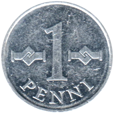 Preview 1 penni, 1970 reverse