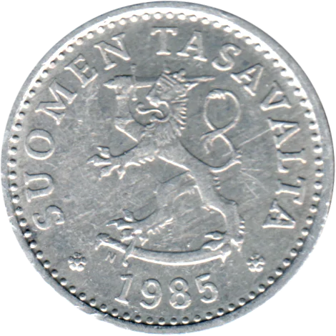10 penniä, 1985 Obverse