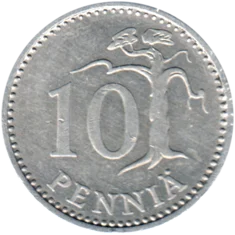 Preview 10 penniä, 1985 reverse