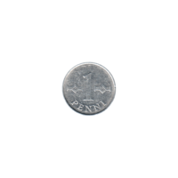 Preview 1 penni, 1973 reverse