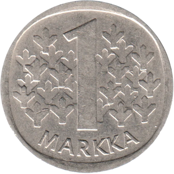 1 Markka, 1971 Reverse