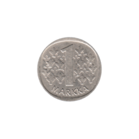 Preview 1 Markka, 1971 reverse