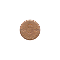 Preview 5 penniä, 1971 reverse
