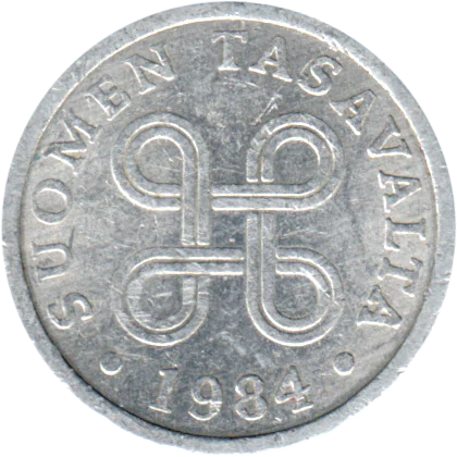 5 penniä, 1984 Obverse
