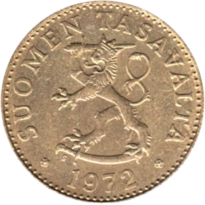 Preview 50 penniä, 1972 obverse