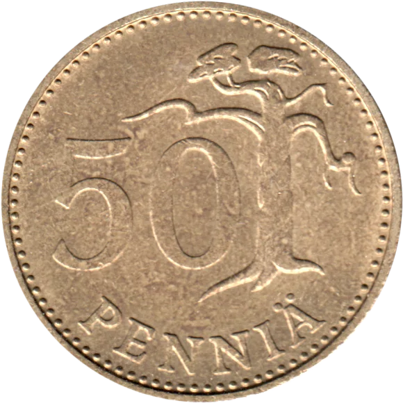 50 penniä, 1972 Reverse