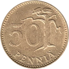 Preview 50 penniä, 1972 reverse