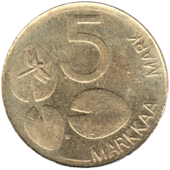 5 Markkaa, 1995 Reverse