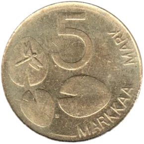 Preview 5 Markkaa, 1995 reverse