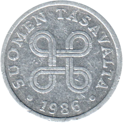 5 penniä, 1986 Obverse