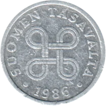 Preview 5 penniä, 1986 obverse
