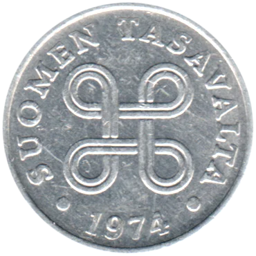 1 penni, 1974 Obverse