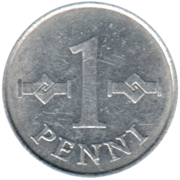 Preview 1 penni, 1974 reverse