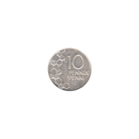 Preview 10 penniä, 1991 reverse