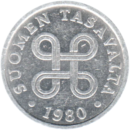 5 penniä, 1980 Obverse