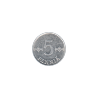 Preview 5 penniä, 1980 reverse