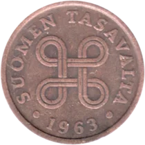 Preview 5 penniä, 1963 obverse