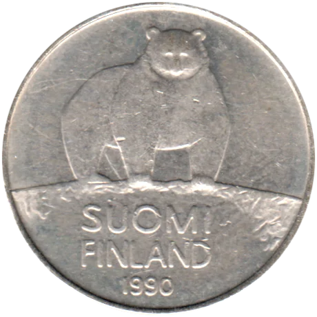 50 penniä, 1990 Obverse