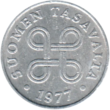 Preview 1 penni, 1977 obverse