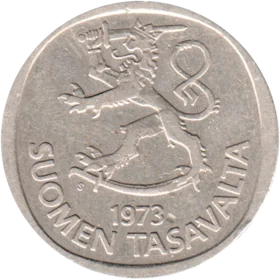 Preview 1 Markka, 1973 obverse